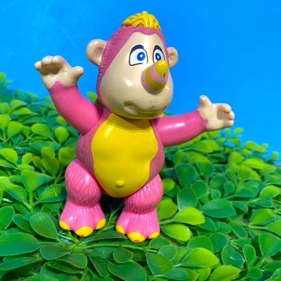 WALT DISNEY VTG 1985 WUZZLES RHINOKEY PINK & YELLOW PVC FIGURE LIMBS & HEAD MOVE - Picture 5 of 13